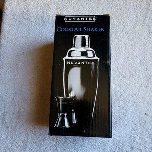 Nuvantee Cocktail Shaker Set 24oz leak proof stainless steel/jigger/strainer new